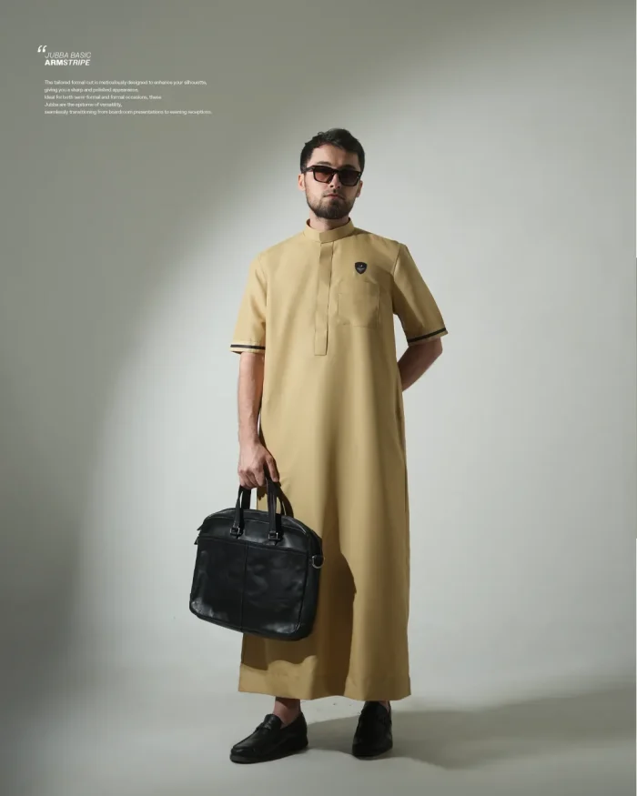 SAMASE Jubba Basic Arms Stripe Regular Lengan Pendek - A153 Oscar Filament