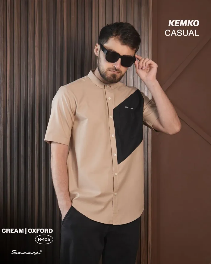 SAMASE Kemko Casual Lengan Pendek - R105 Katun Oxford